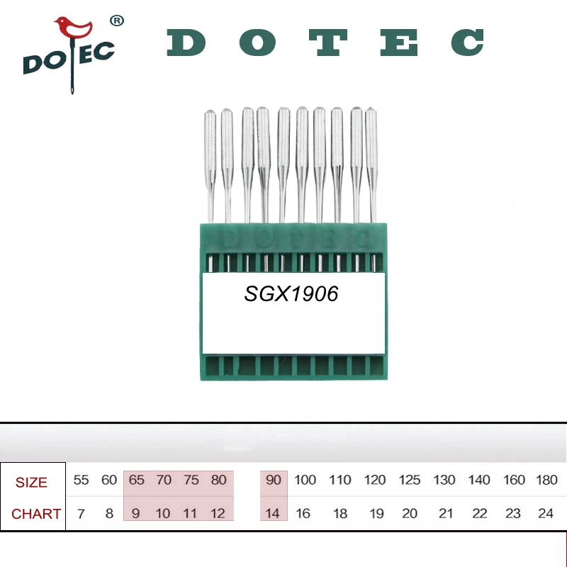 10 шт. Dotec швейные иглы SGX1906 135X53 SY1906 для зигзагообразной швейной машины с бесплатной доставкой