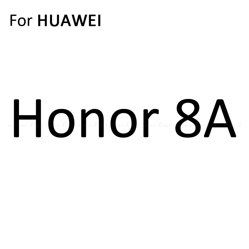 2 шт HD прозрачная защитная пленка для экрана, мягкая нано защитная пленка для HuaWei Honor 8X Max 8C 8A 8S 7S 7A 7C Pro - Цвет: For Honor 8A
