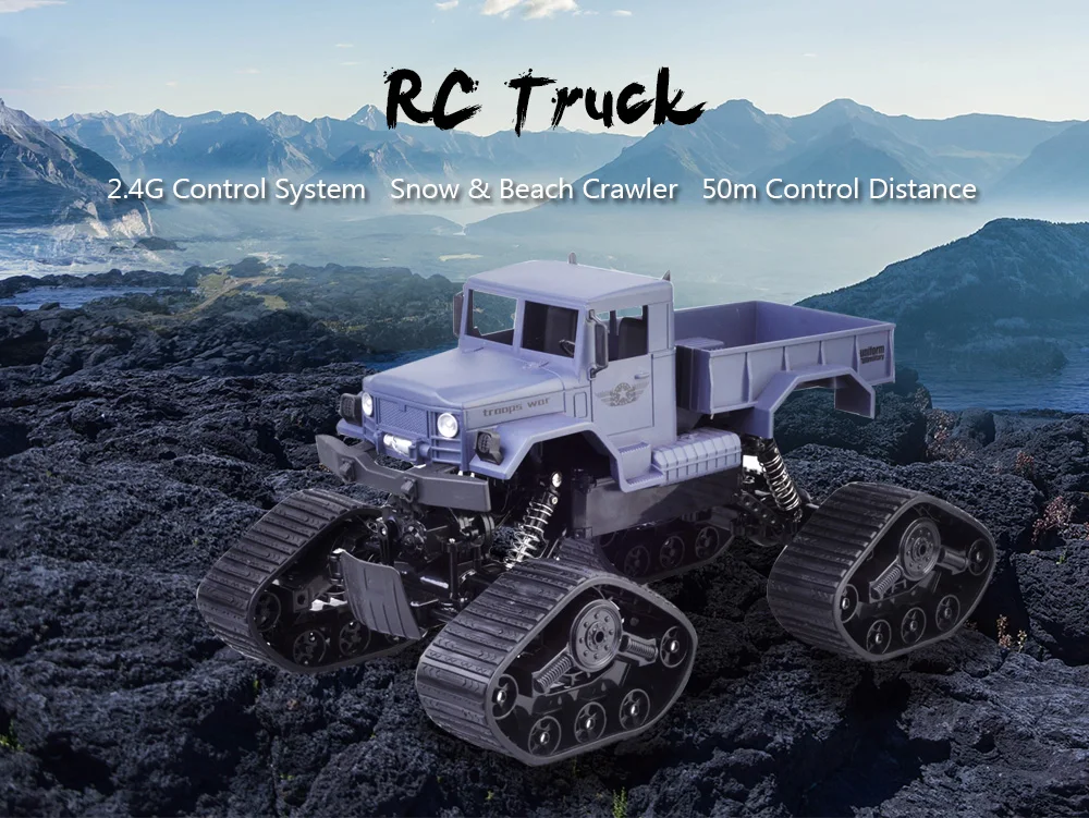 ZG-C1231WS 1/12 RC грузовик Снежный пляж гусеничный 2,4G автомобиль RTR дистанционное управление пустынный грузовик внедорожник игрушечный автомобиль