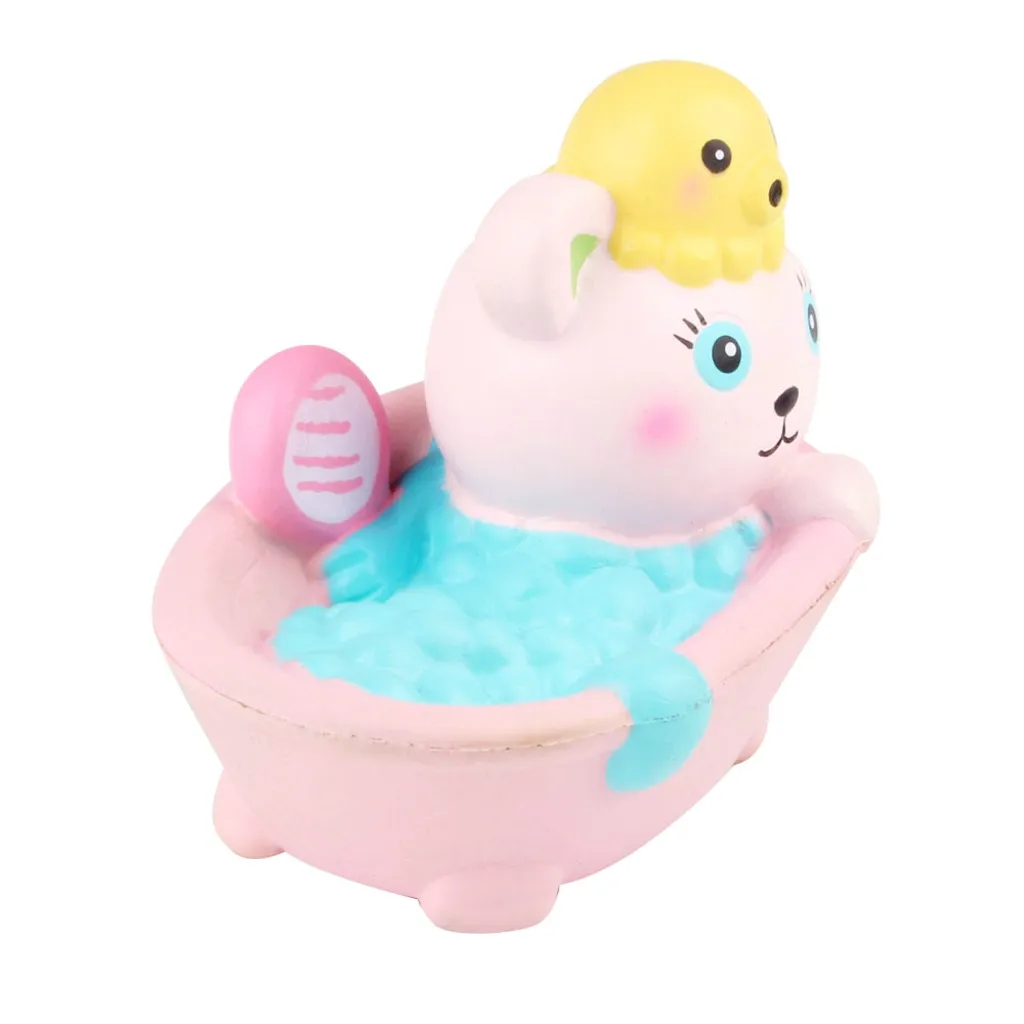 Сжимающая игрушка для снятия стресса милые животные для купания кошка Ароматизированная супер медленно поднимающаяся детская мягкая игрушка набор веселье для взрослых sguishy