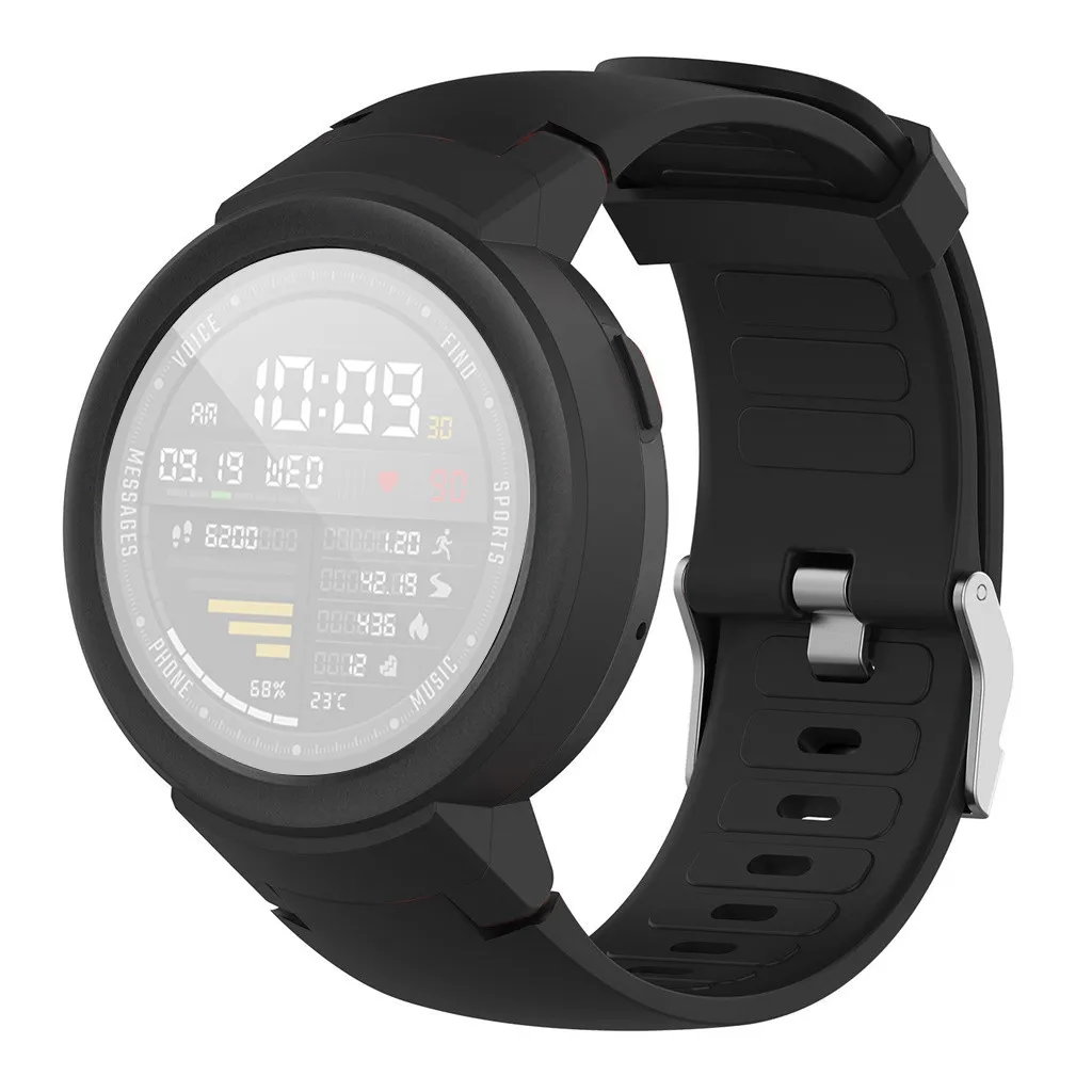 Силиконовый ремешок для часов+ ТПУ защитный чехол для Huami Amazfit Verge Youth Watch Новое поступление#20191016