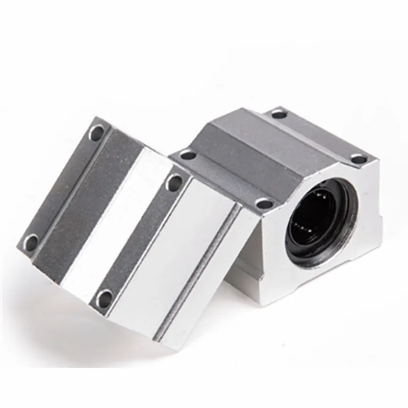 4pcs SCV16 SCV16UU SC16VUU Linear Ball Bearing Pellow Bolck With LM16UU For CNC