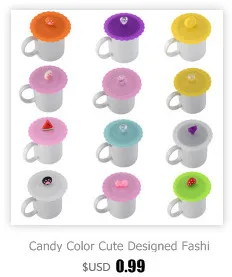 Модные крышки для чашек креативные пищевые силиконовые крышки для чашек термостойкие безопасные силиконовые крышки с бантом 8 цветов