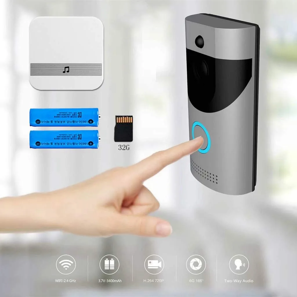 

WIFI Doorbell Smart IP Video Intercom Video Door Phone Door Bell Camera For Apartments IR Alarm Wireless Security Camera