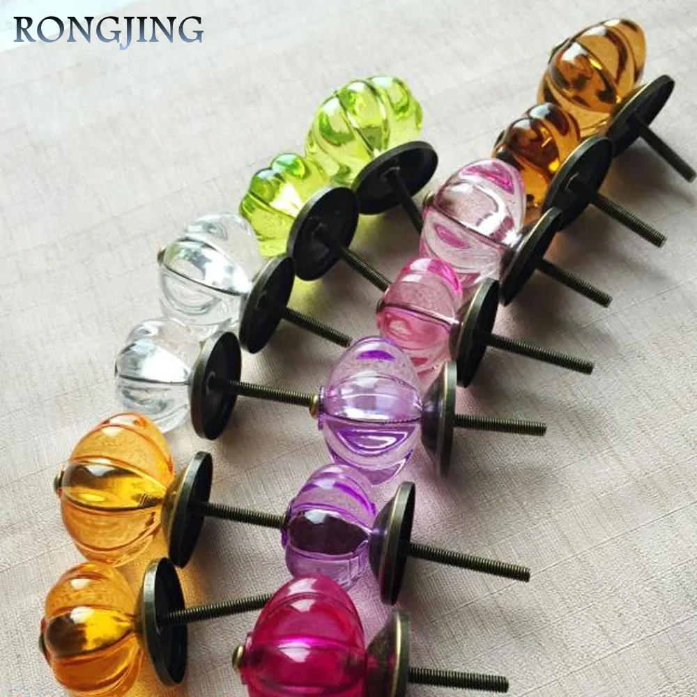 5x Plastic Antique Dresser Knobs and Handles Kitchen Drawer