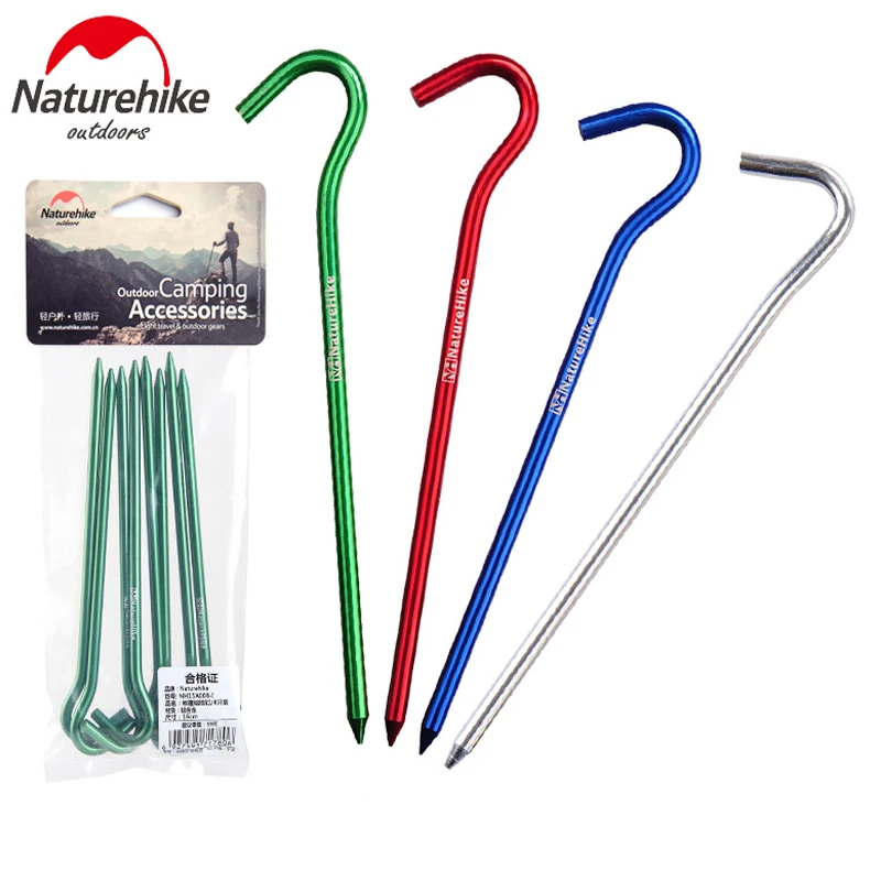 Buy NatureHike 8 pcs/Lot 7001 Aluminium Alloy Tent Peg