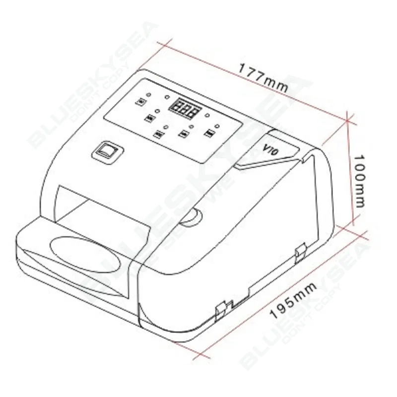 BOBLOV Bank Note мультивалютный счетчик банкнот детектор денег Быстрый подсчет 100-240 В с УФ