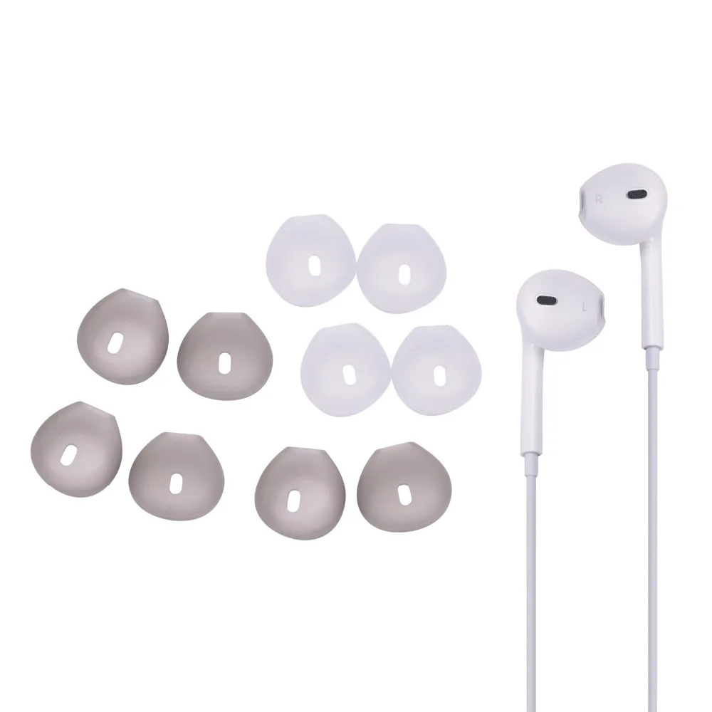 6 пар мягкий силиконовый чехол для наушников Apple EarPods|earbud cover|silicone earphonessilicone earbud covers