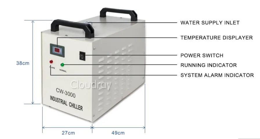 220V или 110V CW3000 машина охлаждения воды сделать кулер для лазерной трубки