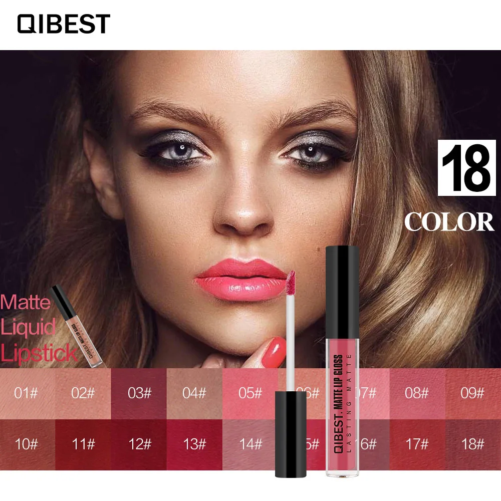 

Liquid lipstick Nude Matte Lip tint lip Gloss Plumper Waterproof long lasting Non-stick lipstick nude pigmented Sexy Lipgloss