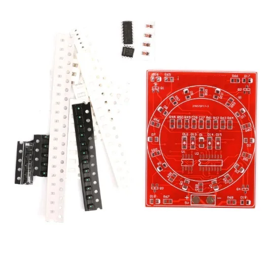

2 стороны SMT SMD электронные компоненты сварочная тренировочная плата мини PCB паяльные навыки обучение беговой воды свет