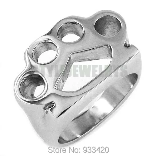 Кольцо для боксерской перчатки SWR0416AB из нержавеющей стали|biker fashion|biker menring stainless |