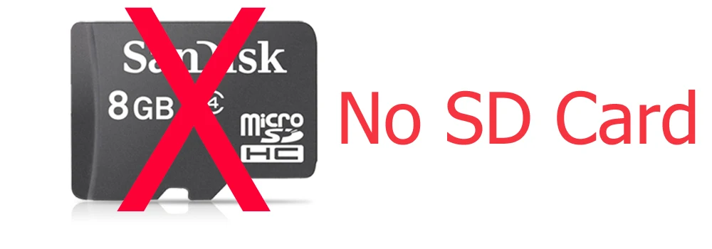 No Sd card