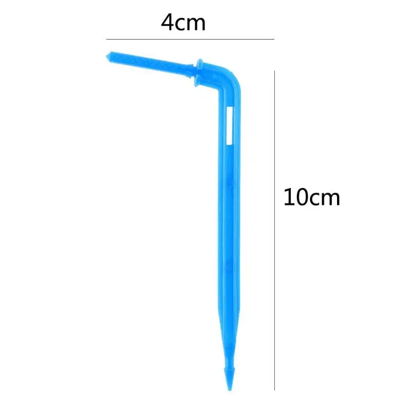 50 шт./лот экономия воды изогнутый изгиб стрелка капельная головка излучатель растений орошение микро капельница теплицы принадлежности для сада