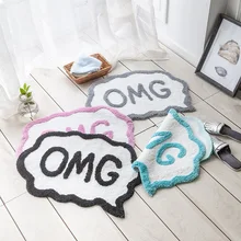 PAYSOTA коврик для ванной комнаты O M G коврик для двери туалета спальни абсорбирующий нескользящий коврик можно стирать