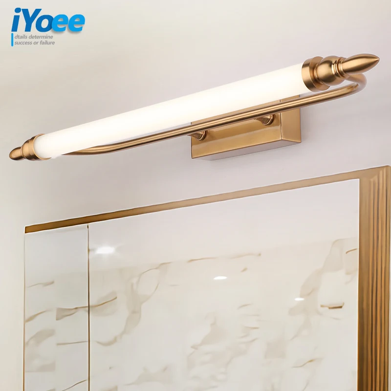 

Modern Led bathroom vanity table Mirror Light Wall Mounted Industrial bedroom makeup Wall Lamp Light Waterproof Stainless Steel