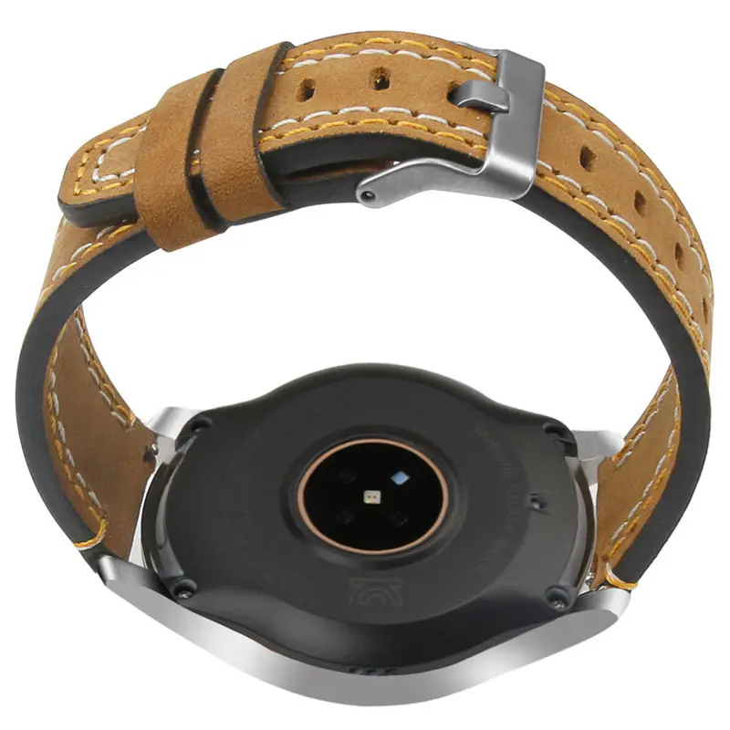 22 мм кожаный ремешок для часов samsung Galaxy Watch 46 мм SM-R800 ремешок быстросъемный ремешок для samsung Galaxy Watch 46 мм полосы - Цвет: 7