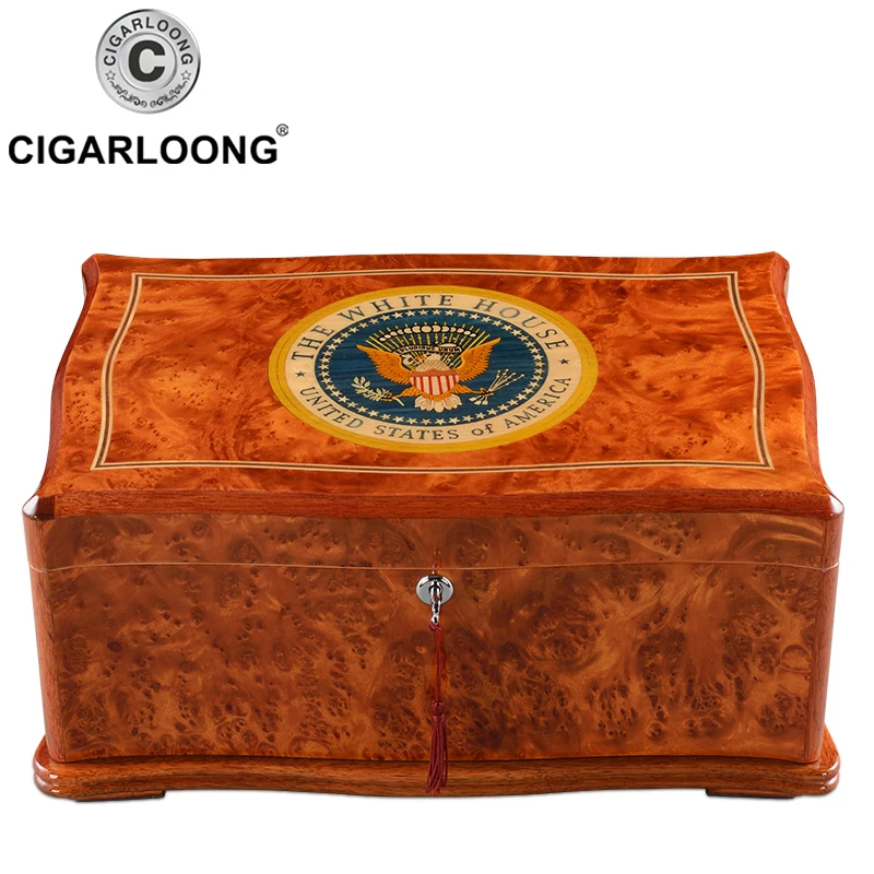 CIGARLOONG коробка для увлажнения сигары кедр большая емкость увлажнение шкафчик