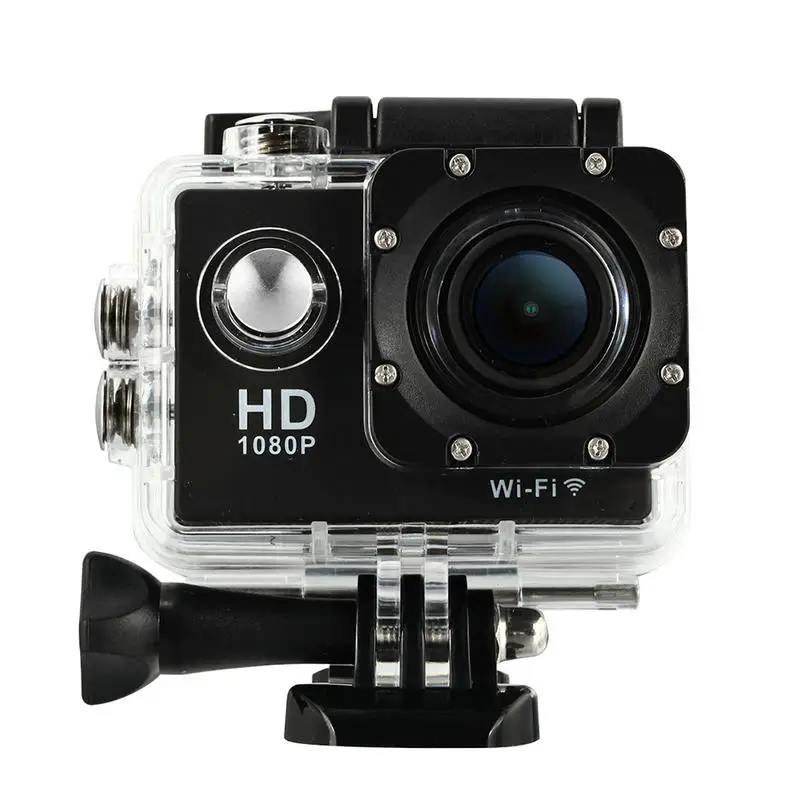 Для HAMTOD HKJ400 2,0 дюймовый ЖК-экран HD 1080P WiFi камера движения с водонепроницаемый чехол - Цвет: Черный