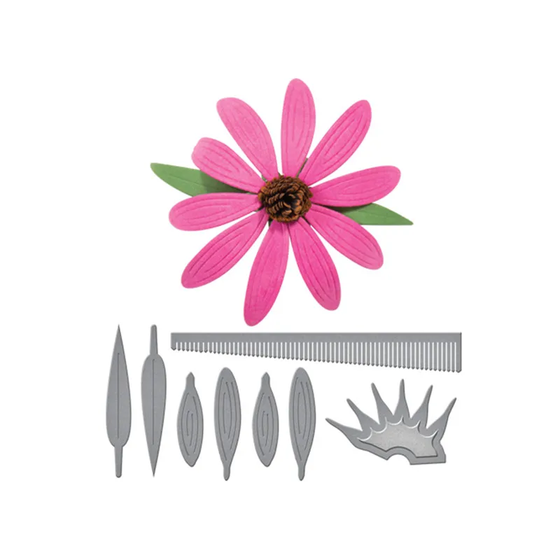 

Naifumodo 8 Pcs/lot Metal Cutting Dies Scrapbooking for Card Making DIY Embossing Cuts New Craft 3D Petal Flower Spring Blossom