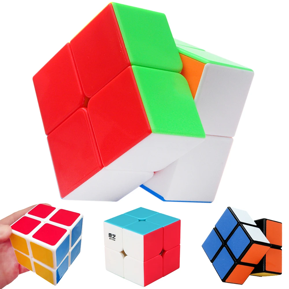 

5CM Speed Pocket Magic Cube 2*2*2 on 2x2x2 QIYI ShengShou Two Layers Mini Cube Puzzle Toys for Kids Professional Cubes