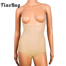 TiaoBug женский костюм без рукавов с бретельками на бретельках, прозрачное боди для поддержки груди, костюм для танца живота, нижнее белье, базовое танцевальное трико