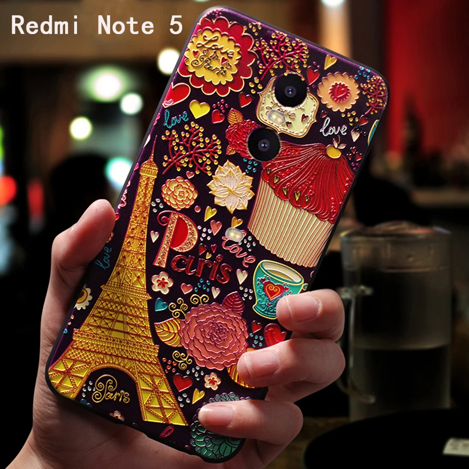 YonLinTan силиконовый роскошный банк чехол для XIOMI Xiaomi Redmi 5 плюс задняя крышка etui 3D