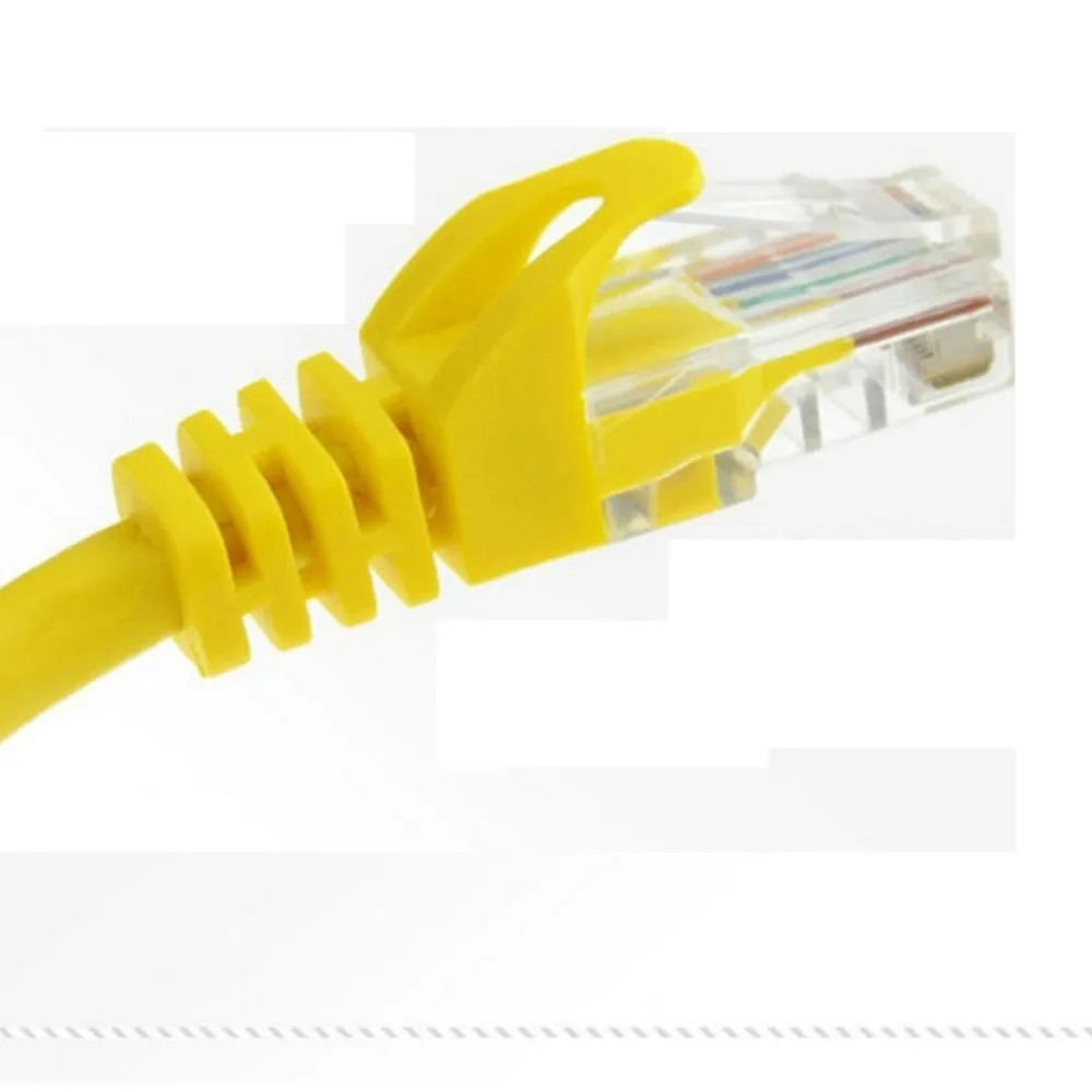 Сетевой Ethernet кабель желтый внешний Cat5e 100% Медь RJ45 1 30 м 6J21 Прямая поставка|Кабели
