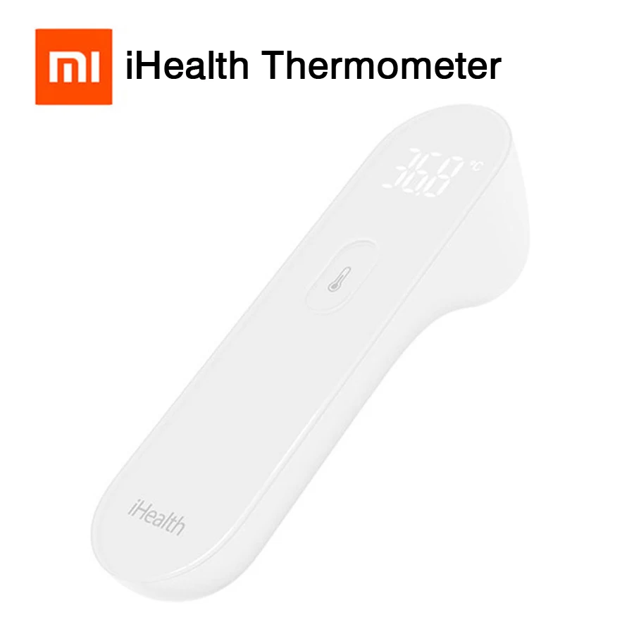 

Original Xiaomi Mijia iHealth Thermometer Accurate Digital Fever Infrared Clinical Thermometer Non Contact Measurement LED Shown