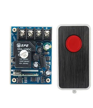 

DC12V 24V 36V 48V 10A 1CH RF Remote Control Switch System 1X Transmitter + 1 X Receiver 1ch relay smart home z-wave 315/433 MHZ