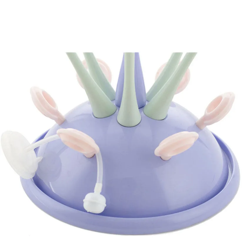 3Colors New Safe Baby Bottle Drying Racks Infant Feeding Shelf PP+ABS Healthy Bottle Drainer Pacifier Holder Baby Bottle Dryer12