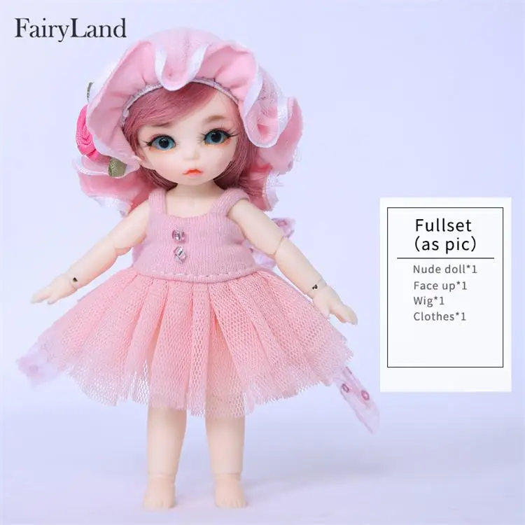 OUENEIFS Pukipuki Ante Fairyland FL BJD SD кукла 1/12 модель тела для маленьких девочек и мальчиков высококачественные резиновые игрушки на день рождения Рождество lu - Цвет: Fullset as pic in NS