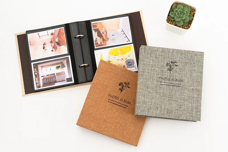 

3, 4, 5 Inch Transparent Color Inner Pages Inner Sheets for Jute Photo Album Holder Mini Name Card Holder Baby Kids Photo Album