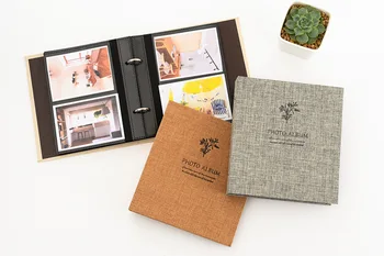 

3, 4, 5 Inch Transparent Color Inner Pages Inner Sheets for Jute Photo Album Holder Mini Name Card Holder Baby Kids Photo Album