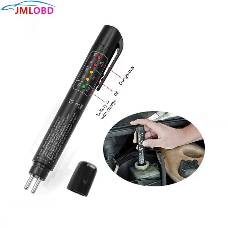 

2019 New Brake Fluid Liquid Tester Pen With 5 LED Car Auto Vehicle Tools Diagnostic Tools Mini Brake Fluid Tester