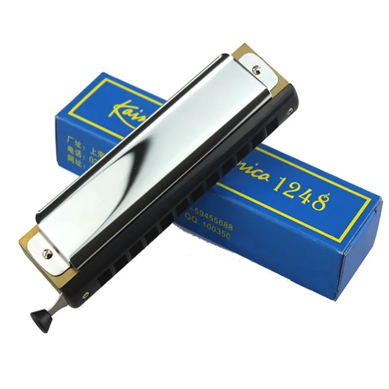 New Arrival 12 Holes 48 Tones C Key Chromatic Harmonica For Beginners