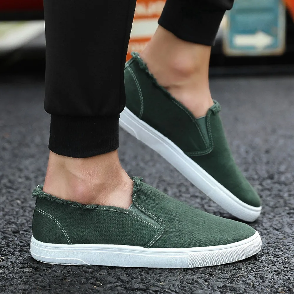 

YOUYEDIAN 2019 Sneakers Men Casual Shoes College Style Canvas Men Shoes Slip On Loafers Sneakers Men Casual Shoes