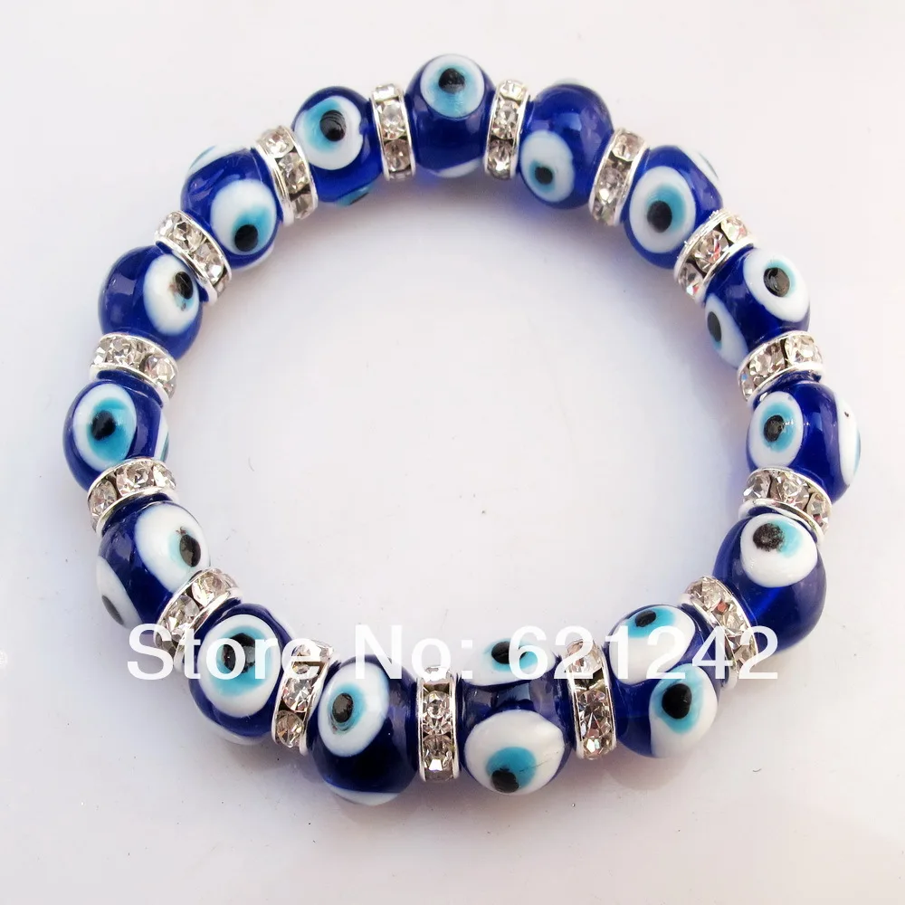 2017hottest Fashion Chamilia Beads Strand Bracelet Gl Dark 2017hottest Fashion Chamilia Beads Strand Bracelet Gl Dark Blue Evil Eyes Charm Jewelry Bracelets Bangle Whole Eb314 In From