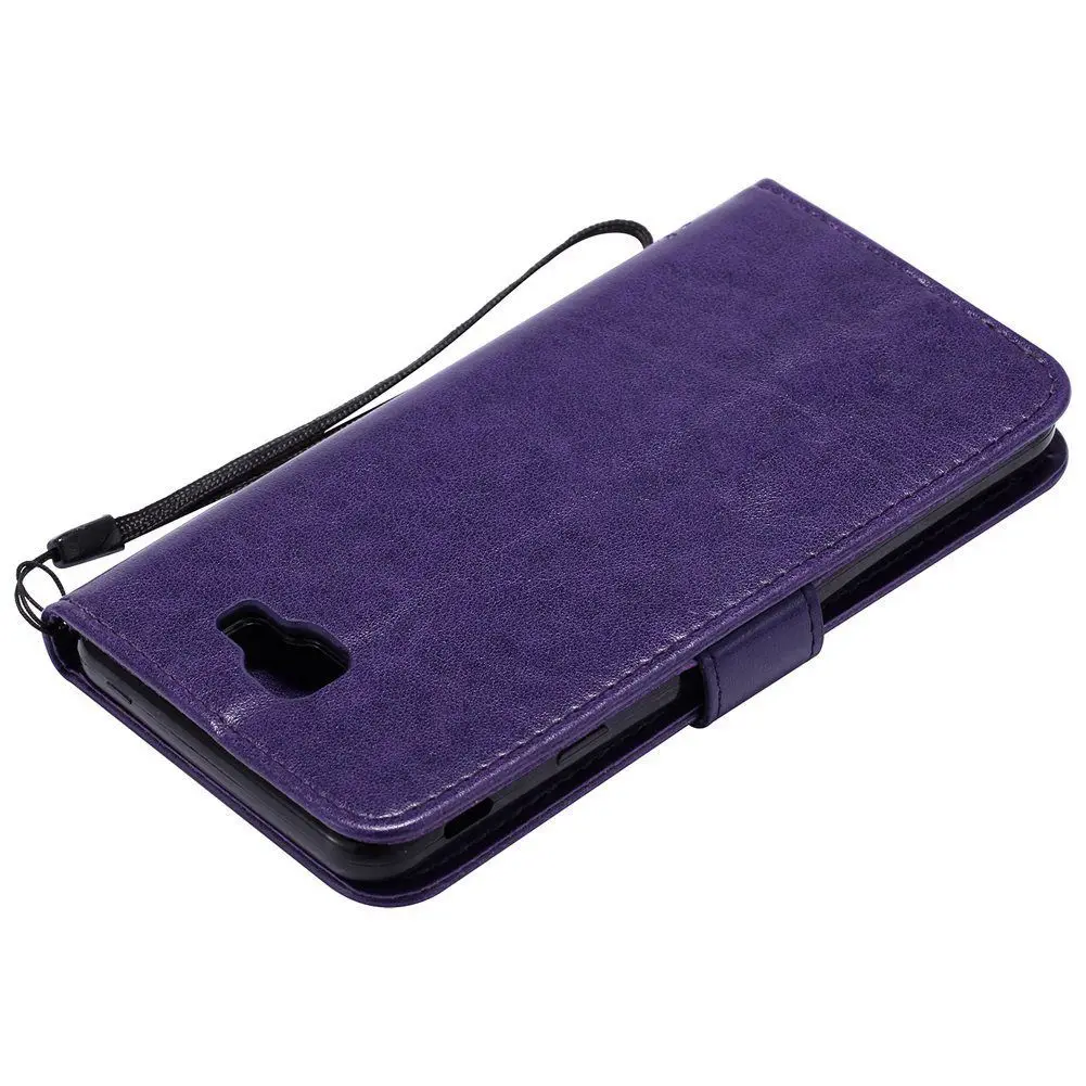 MuTouNiao фиолетовый кожаный флип чехол для Samsung Galaxy J3 J4 J6 J7 Duo