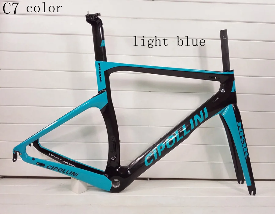 Sale T1000 cipollini NK1K taiwan made Full carbon road  bike bicycle frame fork seatpost QR brake&Disc Brake XDB/DPD available 10