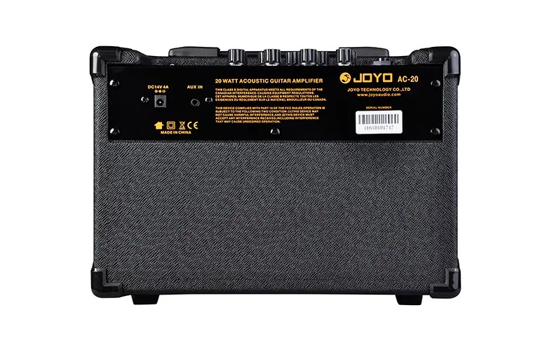 JOYO AC-20 20 Вт усилитель для акустической гитары 3 встроенные цифровые эффекты хора, задержки и реверберации регулятор громкости усилитель