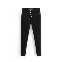 Горячая Звезда 60-8432 евро-американская мода диагональная Пряжка тела-формируя водопромытые джинсы