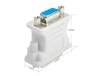 

2000pcs High qulity DVI-I 24+5 Male to HD 15 Pin VGA SVGA Female Video Card Monitor LCD Converter Adapter