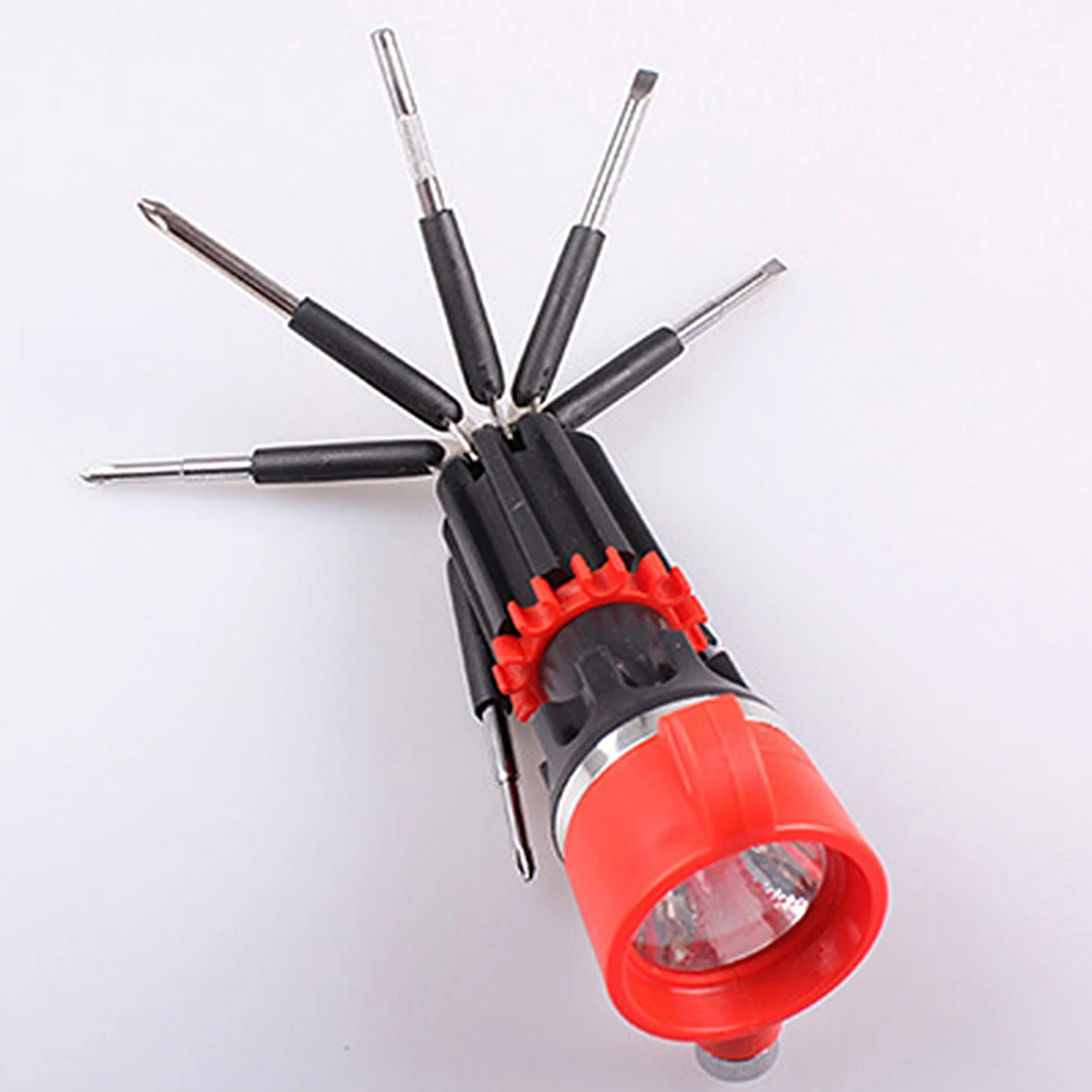 1pcs 8 in 1 Multifunctional Car Safety Hammer With 3 LED Plus 5