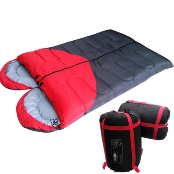 

Double Sleeping Bag Ultralight 1.5kg Outdoor Camping Sleeping Bag Adult Cotton Liner Warm Soft Autumn Envelope Sleep Bags Spring
