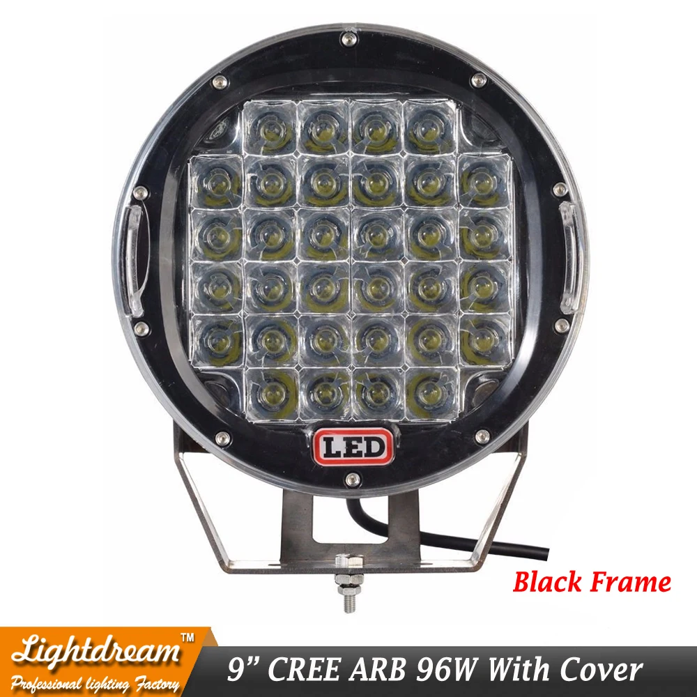 Cross Cover Clear Cover Spot Flood Protect PC Cover For ARB 9 Inch 185W 96W 320W