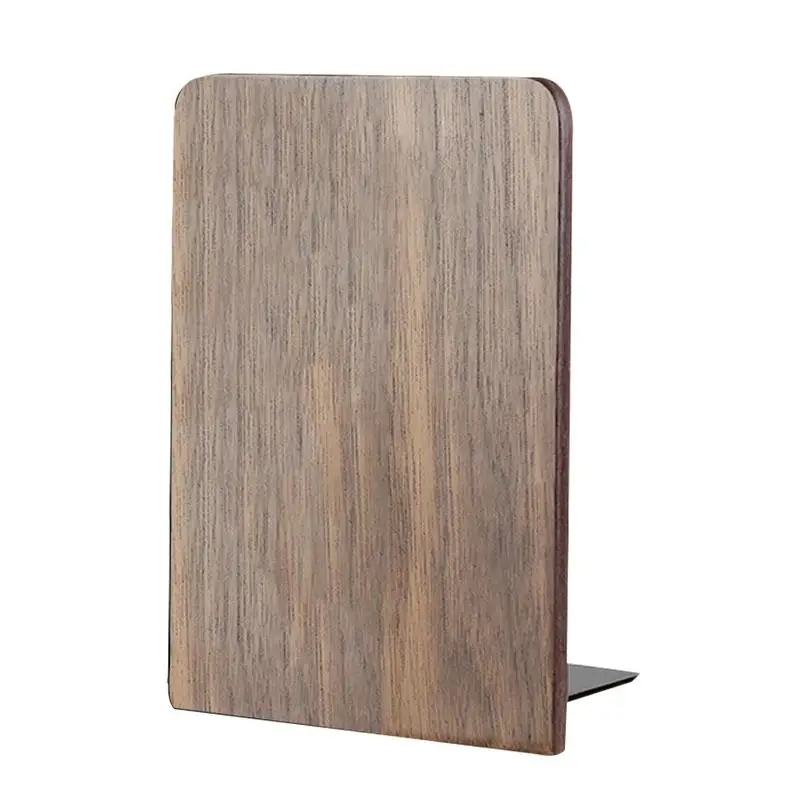 2 قطع كبيرة الحجم الصلبة الجوز الأسود خزنات رف الكتب حامل كتب كتاب الوقوف للطلاب مكتب عمل مدرسة اللوازم المكتبية