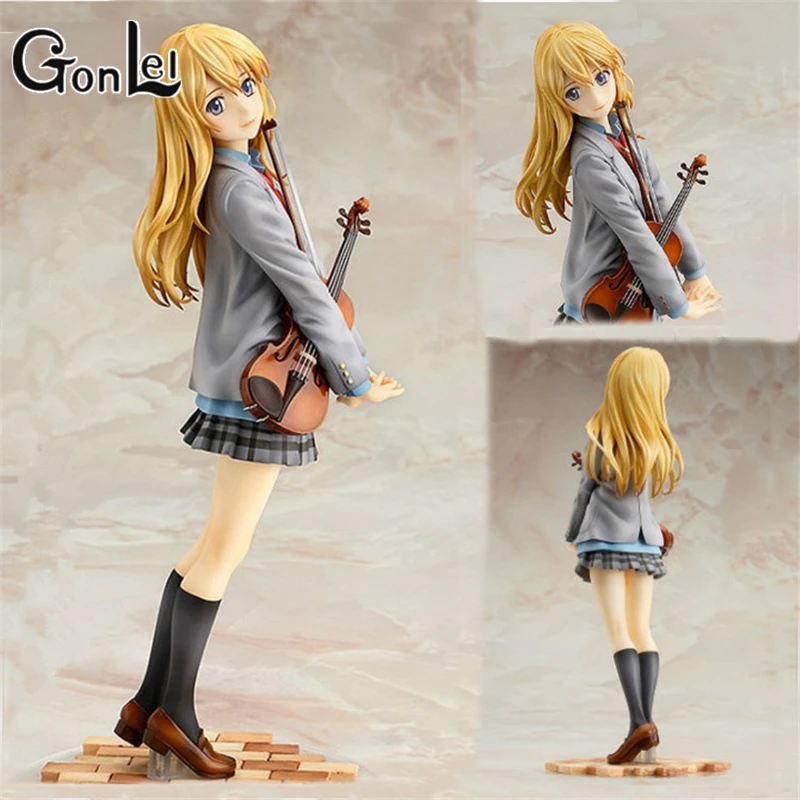 

GonLeI 22cm New arrival action figure your lie in april kaori miyazono cartoon doll PVC japanese figurine world anime