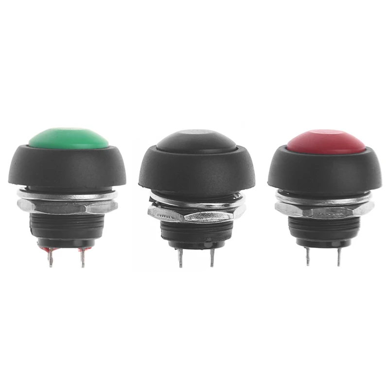

1PC DS-333B Self-Locking SPST Push Button Switch Latching DC 36V 2A Mount 12mm