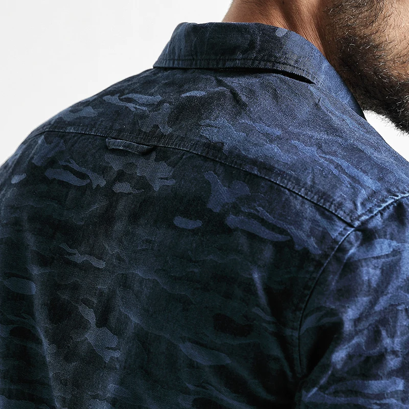 denim camouflage shirt